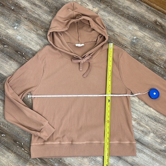 Allie Rose Loungewear Matching Set Women's Size Small Pink Ribbed Hoodie Pants - Picture 10 of 16